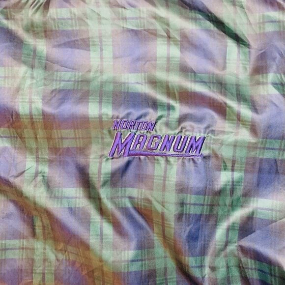 Vintage Avon Sportswear Windbreaker Jacket Mens XL Golf Plaid Norton Magnum CAN - Picture 3 of 11